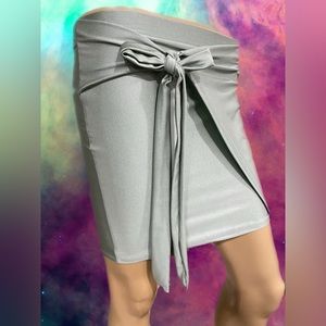 Super Chic Silver Miniskirt